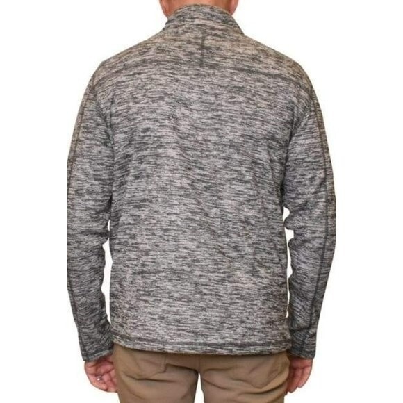 NEW Vintage 1946 Micro-Fleece Quarter-zip Pullover Large Charcoal, New With Tags - Picture 2 of 7